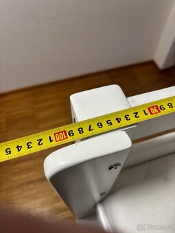 Vysoká postel masiv buk bílá 200x90 - 5