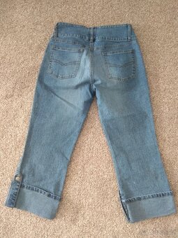 Nové dámské 3/4 jeans kalhoty - č. 38 - 5