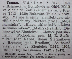 Václav Toman (1896-1962) olej (tempera) na kartonu 20,5 x 25 - 5