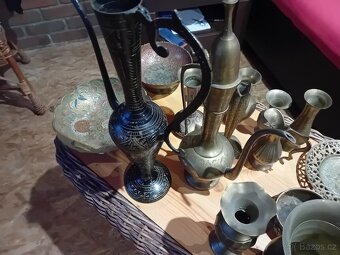 Mosazné vázy, misky atd - 5