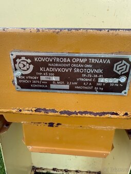 Kladívkový šrotovník KŠ 200 - 5
