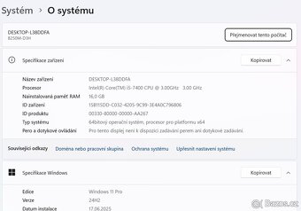 ☑️Herní PC i5 7400,RTX 2060 SUPER 8 GB,16 GB RAM,SSD+HDD - 5