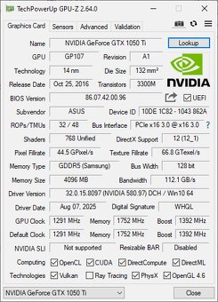 PC i7, 16GB RAM, SSD 1TB, GT1050Ti 4GB, Win 11 Pro - 5