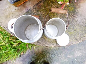 Zabíjačkový hrnec a 2x hliníková bandaska - 5