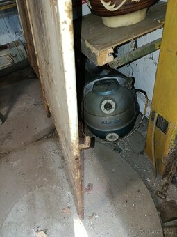 Starožitné kovové čelo dětské postele s malbou andělíčků - 5