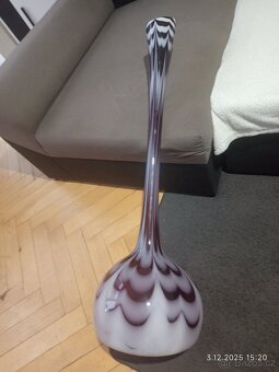 Váza od sklářů z Janstejna úplně nová bez známky používání - 5
