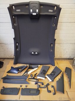 Sedadlá sline audi A6 c7 čierny strop - 5