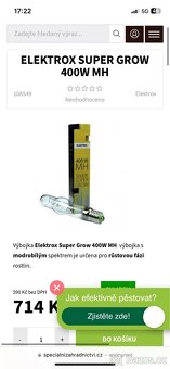 Výbojka 400 W Elektrox Super Grow - 5