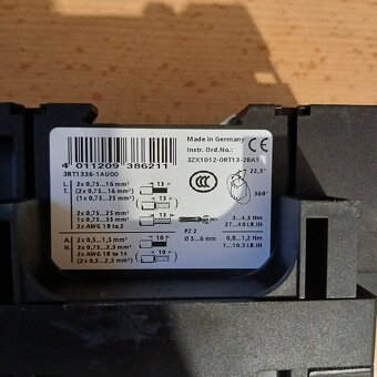 Stykač Siemens 3RT1336-1A + pomocný modul 3RH1921-1HA22 - 5