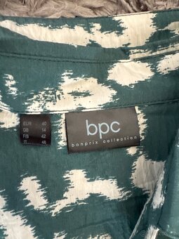 Krásné příjemné košilové šaty v midi délce vel 40, nové - 5