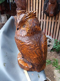 Dřevěná socha - sova - 5