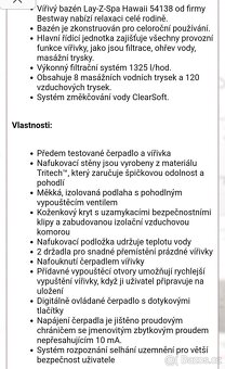 Vířivá vana Bestway HAWAII, až 4 osoby - 5