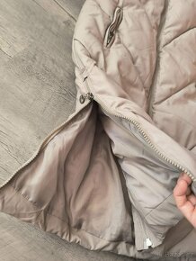 Dlouhá béžová tepla vesta DStreet Zipis - 5