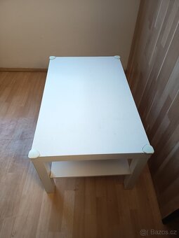 Konferenční stolek Ikea bílá, 90x55 cm - 5