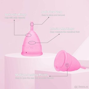 Sada menstruačních kalíšků (vel.S a L) s příslušenstvím NOVÉ - 5