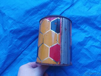 Plechová dóza od včelího medu - 5