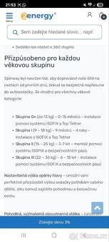 Dětská autosedačka Spinway PRO do 36kg | černá - 5