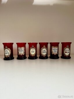 Sada starých skleněných lékárenských dóz - 5