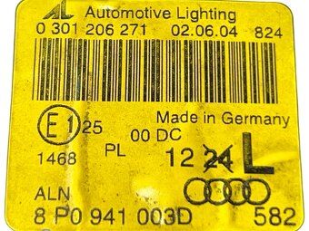 Levý xenon světlo světlomet 8P0941003D Audi A3 8P r.v. 2005 - 5
