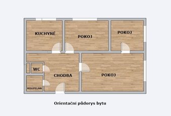 Pronájem, byt 3+1, 68 m², Moravská Ostrava. ul. 30. dubna - 5