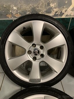 Alu kola Škoda R18 5X112 LETNÍ PNEU 225/40 R18 LUNA - 5