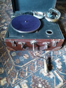 Krásný starožitný dekorační gramofon - 5