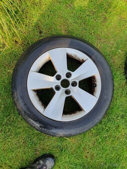 4x AL kola 15" Škoda original + pneu letní 185/60 R15 - 5