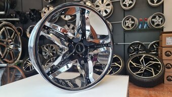 NOVÁ CHROM alu kola 5x112 R18 5x114,3 disky VW Škoda MB Audi - 5