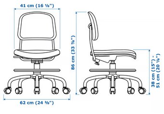 Dětský stůl a židle Ikea Pahl zelená - 5