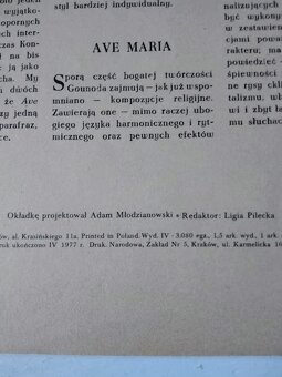 AVE MARIA BACH - GOUNOD - NOTY PRO VARHANY A KLAVÍR - 5