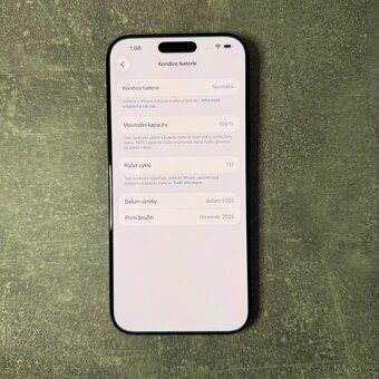 iPhone 16 Pro Max 256GB Černý - TOP STAV - 5