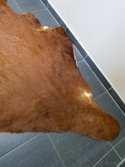 pravá kůže, hovězí kožešina, IKEA, 208cm - 5