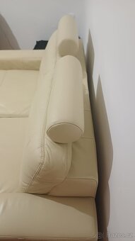 Kožená rozkládací sedačka - 5