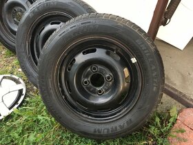 Plechové disky na pneu 155/70 R 13 + pneu Barum Brilantis - 5