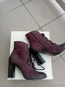 Dámské polokozačky kožené - 5