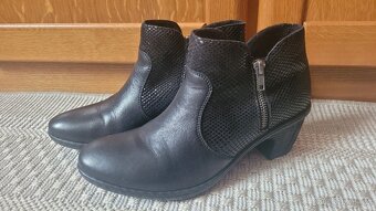 Kožené polokozačky RIEKER - vel. 39 - 5