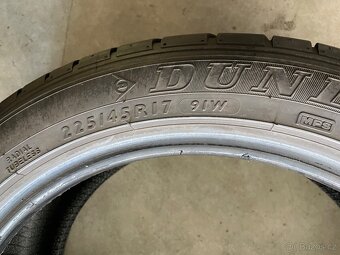 prodám letní pneumatiky 225/45/17 Dunlop a Continental sada - 5