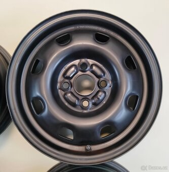 Ocelové disky na Hyundai 14" 5Jx14 ET46 + poklice Hyundai - 5