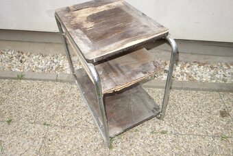 Funkcionalisticky Chromovy stolek - Halabala, Thonet? - 5