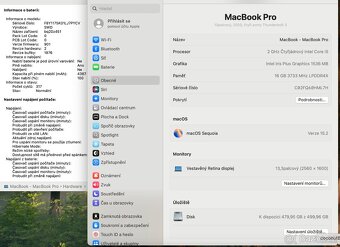 Macbook PRO 2020, 16GB. 500GB, poslední model - 5