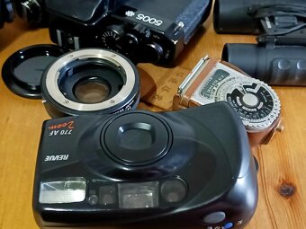 FOTO konvolut - fotoaparáty, blesk, dalekohled, expozimetr.. - 5
