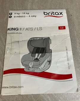 Autosedačka Britax KING II 9-18kg - 5