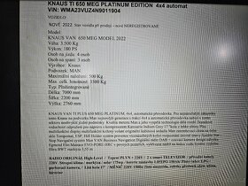 KNAUS VAN TI 650 MEG PLATINUM EDITION 4x4 - 5