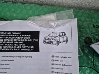 exteriérový styling kit (dekorační kit) chrom Nissan Micra ( - 5