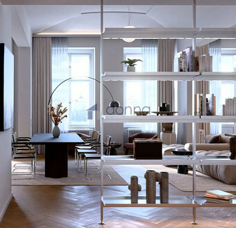 Pronájem bytu 3+kk/B/L, 164m², ul. Janáčkovo nábřeží, Praha  - 5