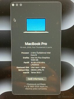 Apple MacBook Pro 13" 2020, i5 2.0GHz Touch Bar 16GB/512GB - 5