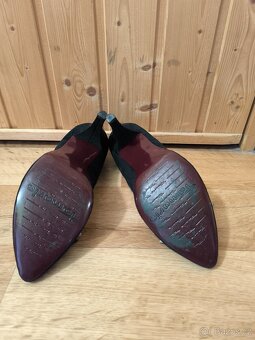 Černé semišové lodičky Tamaris,vel.40 - 5