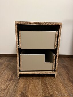 noční stolek MALM komoda se 2 zásuvkami - 5