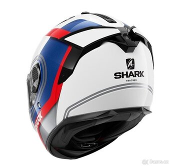 Helma Shark Spartan gt tracker (bílá/modrá/červená/černá) - 5