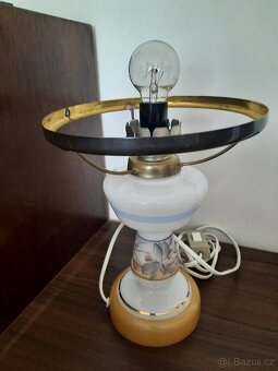 Retro lampa ze 70.let ve stylu petrolejky - 5